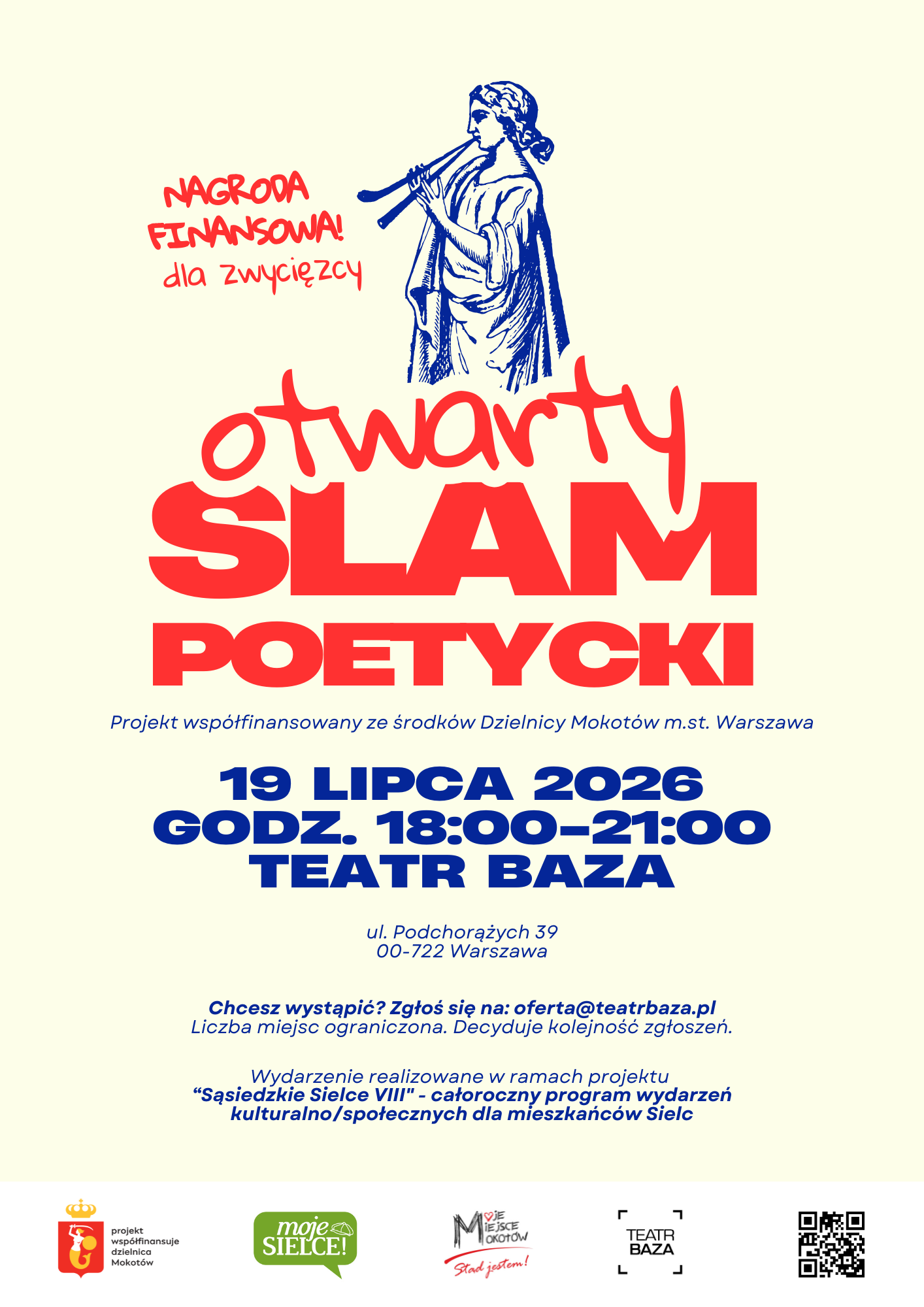 Pierwszy otwarty SLAM POETYCKI w Teatrze Baza!